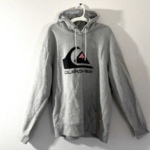 Grey men’s hoodie quick silver size large